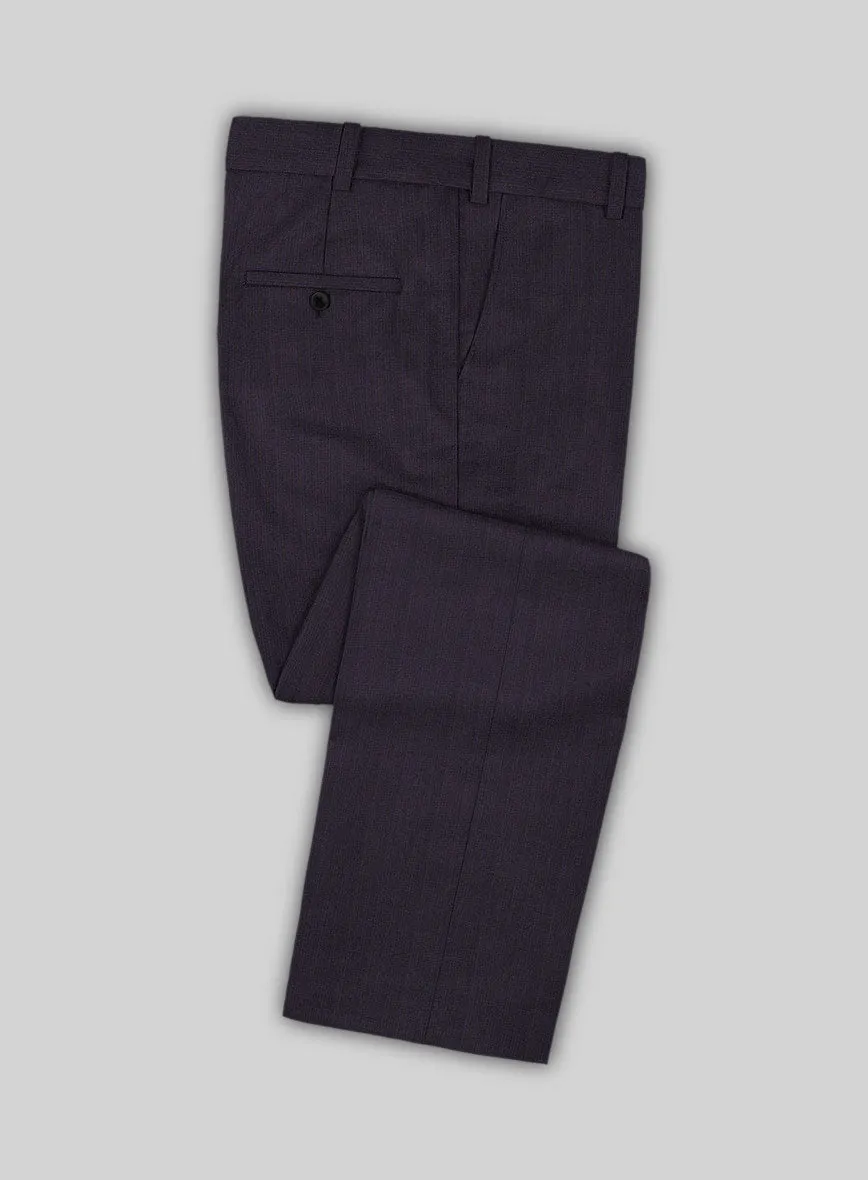 Lanificio Zegna Trofeo Allamo Purple Stripe Wool Suit