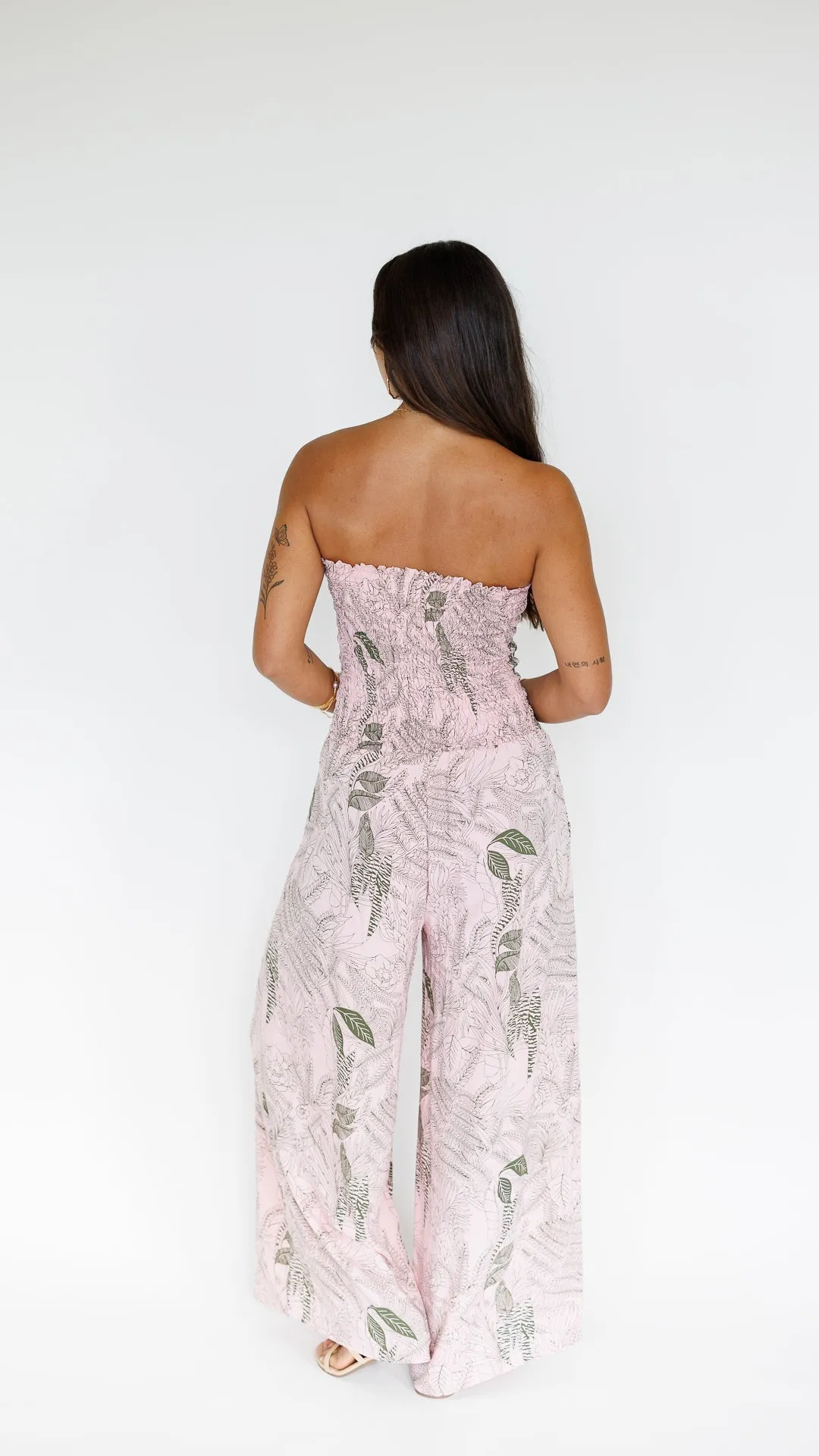 Lawai Jumpsuit / Flora Blush