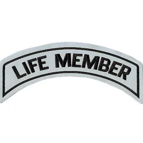 Life Member Patch In Reflective - LARGE