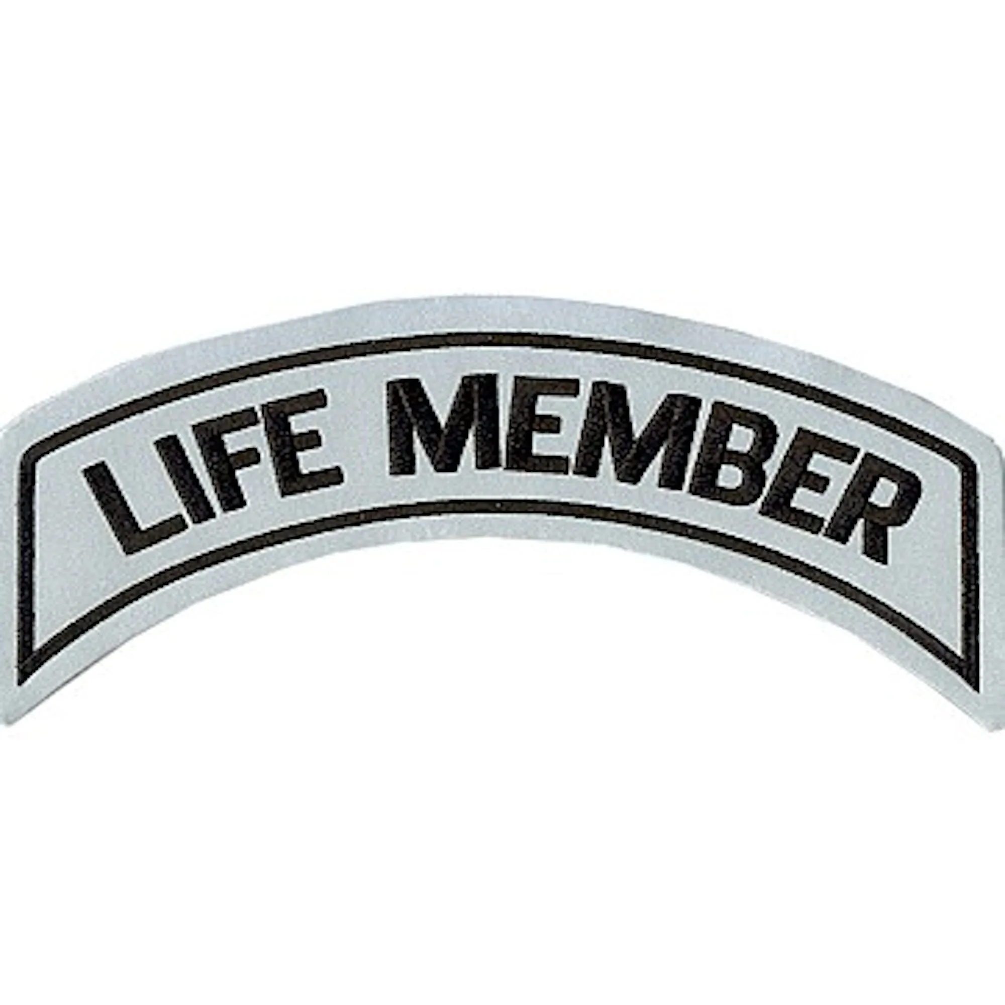 Life Member Patch In Reflective - LARGE