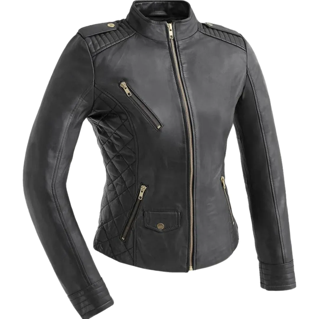 Madelin Womens Fashion Leather Jacket