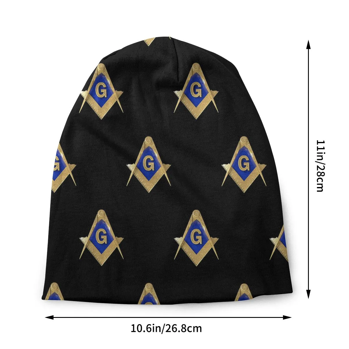 Master Mason Blue Lodge Beanie - Gold Masonic Skullies