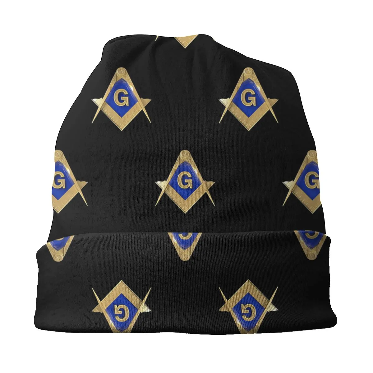 Master Mason Blue Lodge Beanie - Gold Masonic Skullies