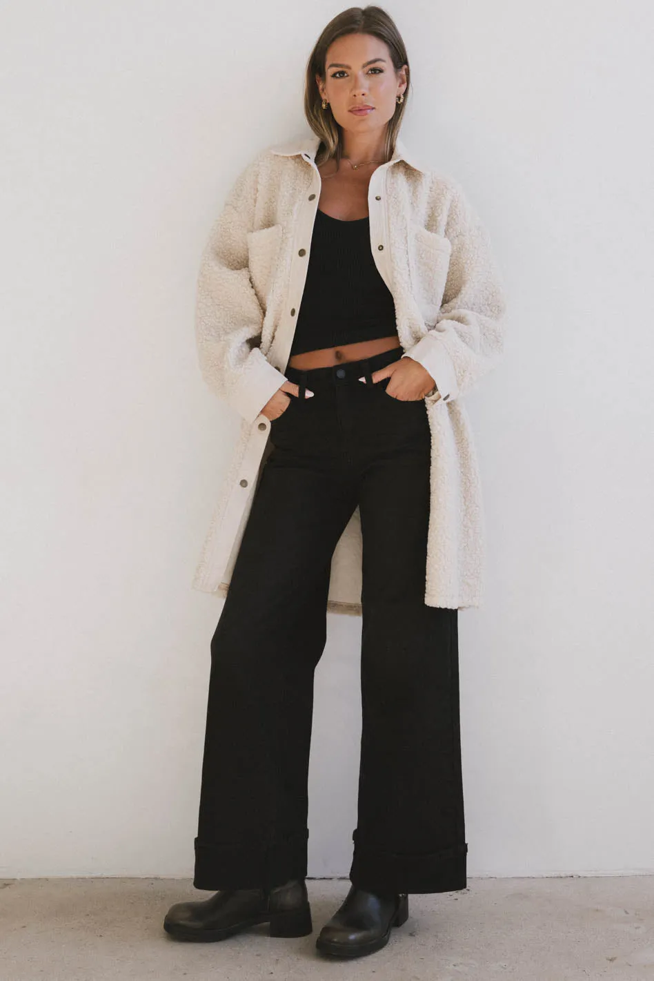 Milandra Sherpa Long Jacket