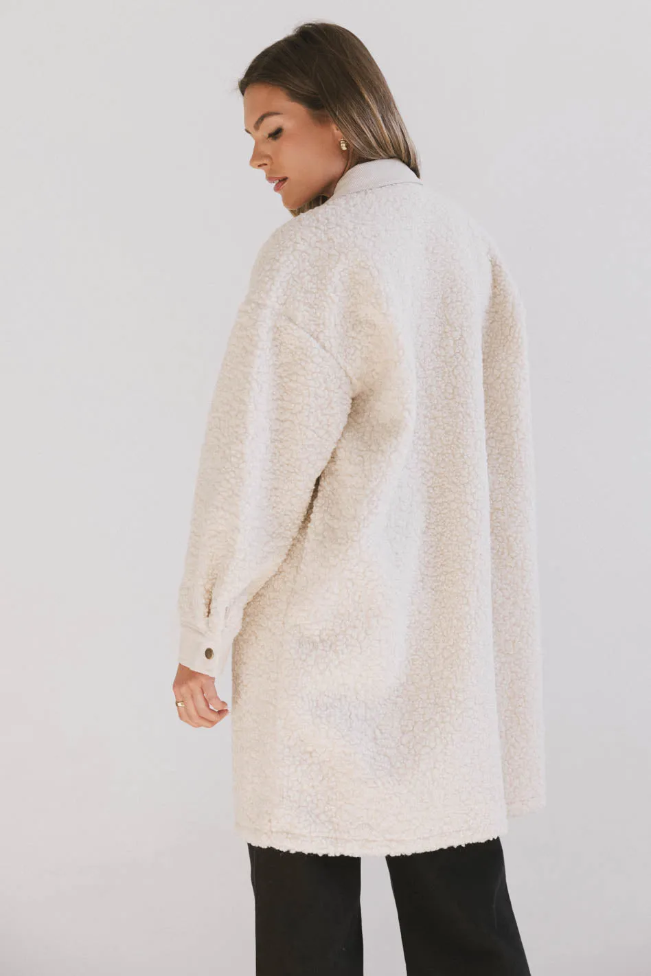 Milandra Sherpa Long Jacket