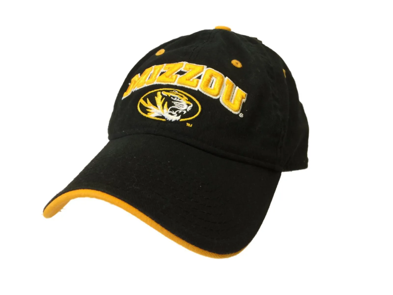 Missouri Tigers The Game Black & Gold Adjustable Strapback Relax Slouch Hat Cap