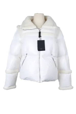 Miya Down Filled Puffer Jacket W/ Sherpa Trim