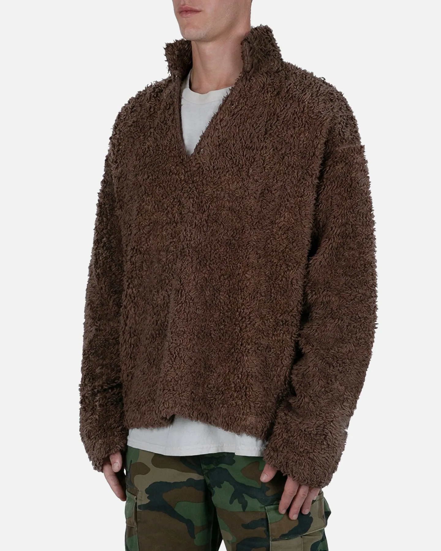 MNML Sherpa Pullover Brown