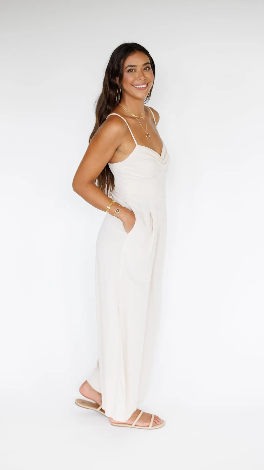 Morena Jumpsuit / Creamy