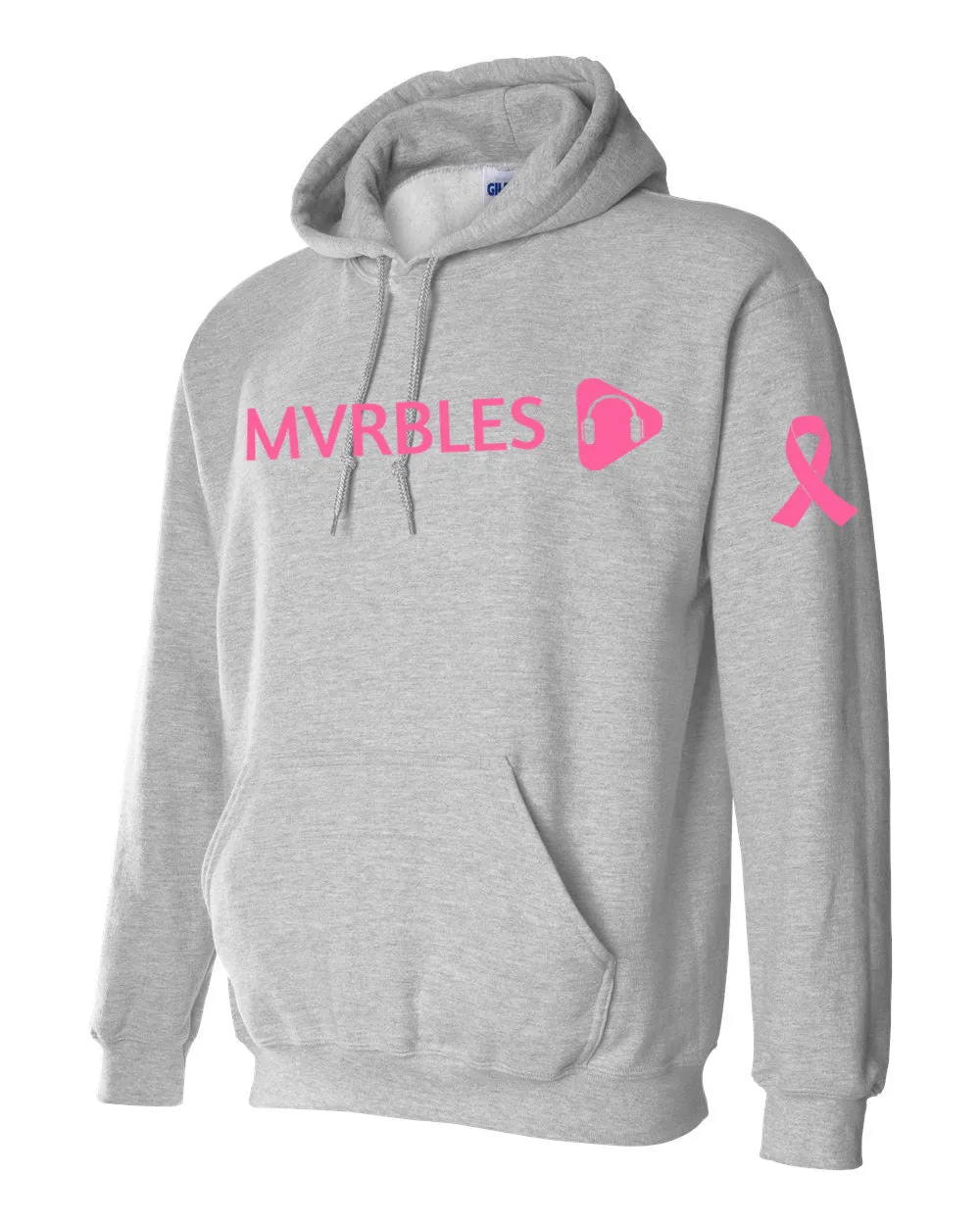 Mvrbles Cancer Awareness Pullover Hooded Sweatshirt