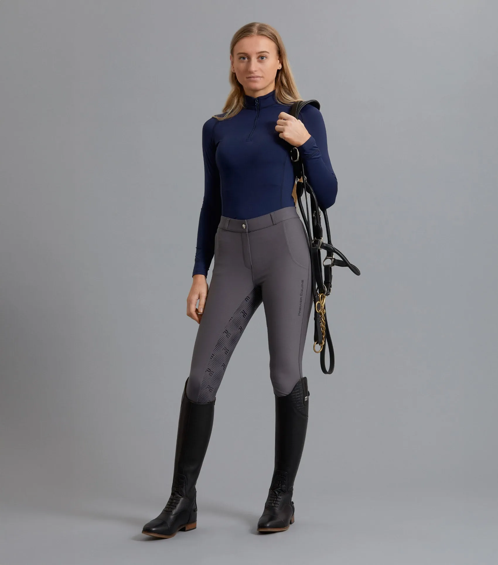 Ombretta Ladies Technical Riding Top Navy