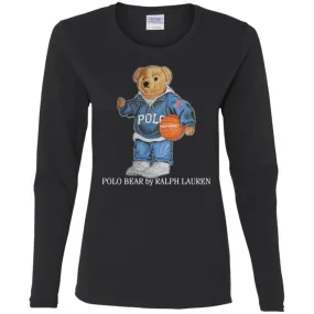 Polo Bear Ralph Lauren Women Long Sleeve Shirt