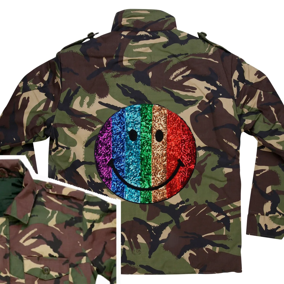 Rainbow Smile Camo Jacket