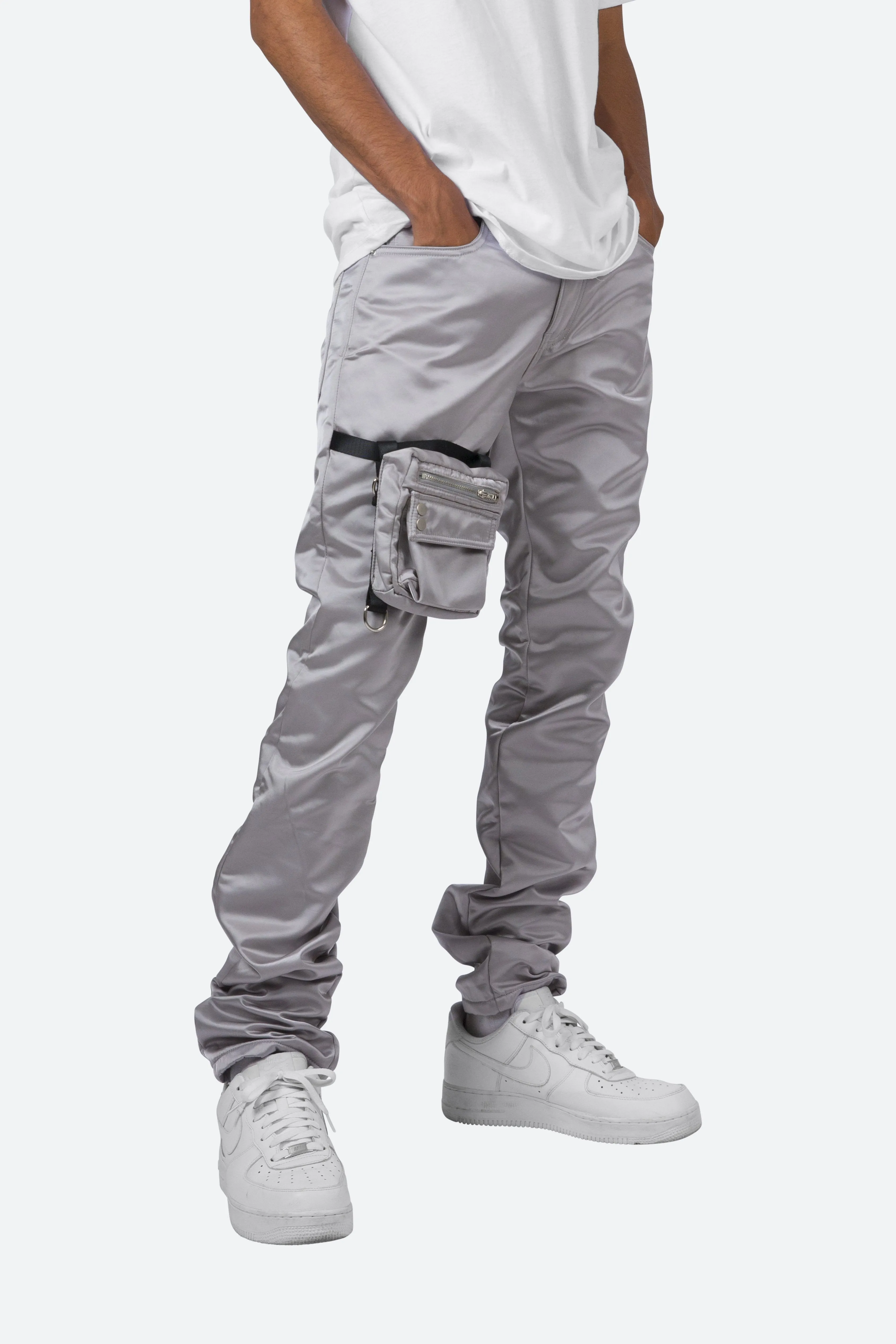 Reflective Cargo Pants - Grey