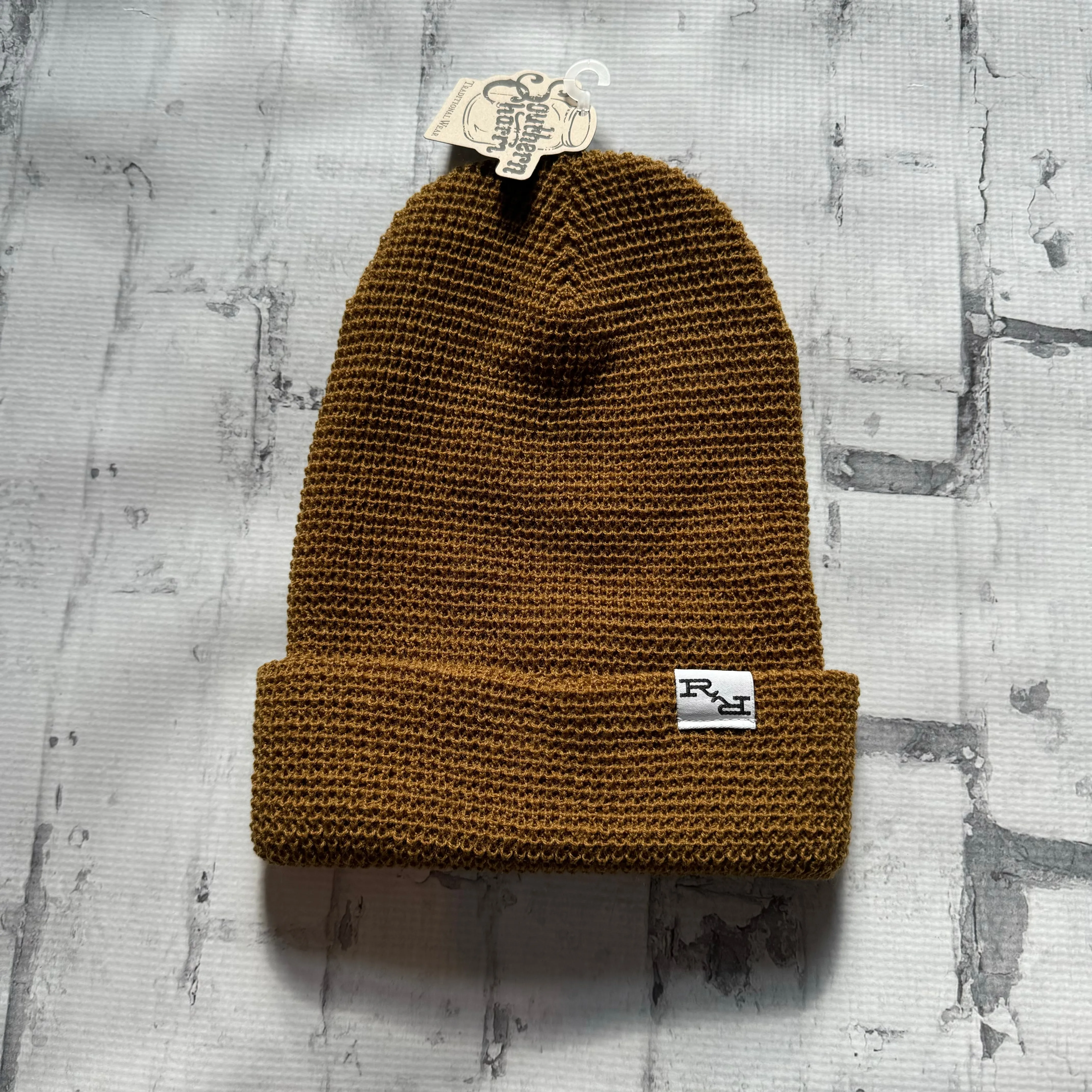 Ripple and Run “Crochet" Beanie - Gold