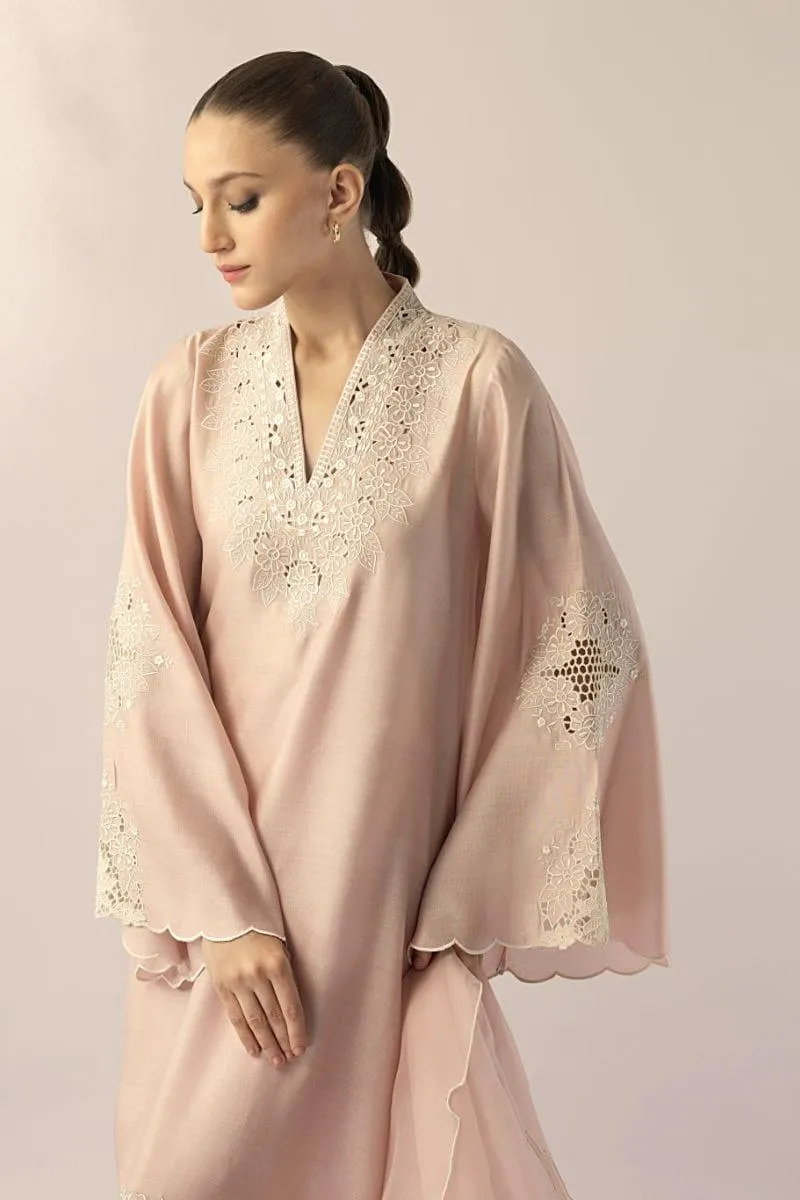 Sania Maskatiya - Liv - KHADDI SILK - Blush Pink - 3 Piece