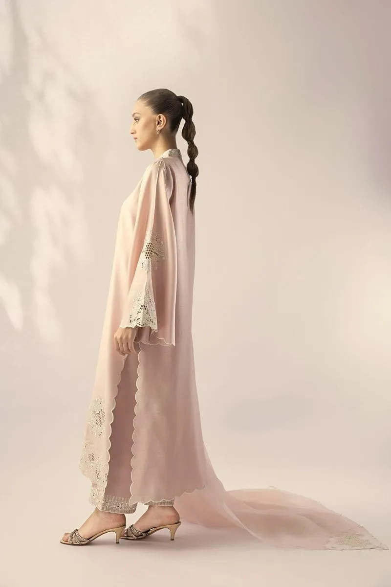 Sania Maskatiya - Liv - KHADDI SILK - Blush Pink - 3 Piece