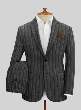 Sartori Leocadia Charcoal Stripe Soft Tweed Suit