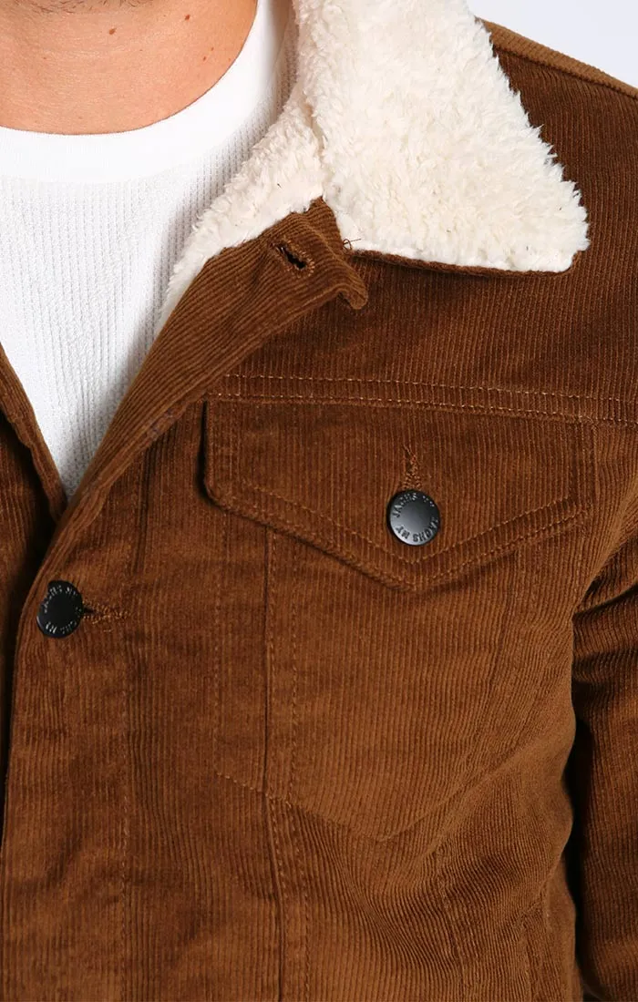 Sherpa Lined Corduroy Trucker Jacket