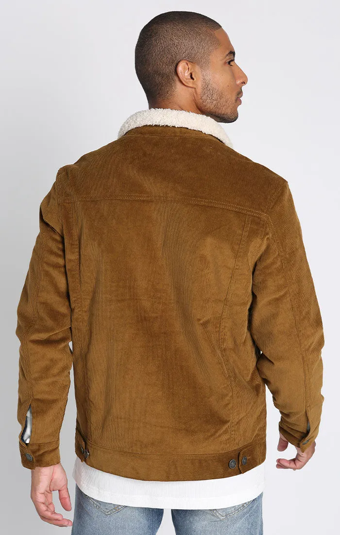 Sherpa Lined Corduroy Trucker Jacket