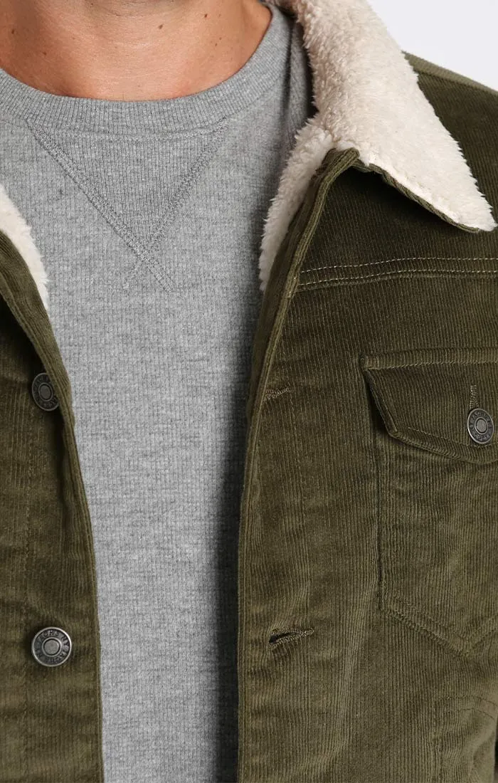 Sherpa Lined Corduroy Trucker Jacket