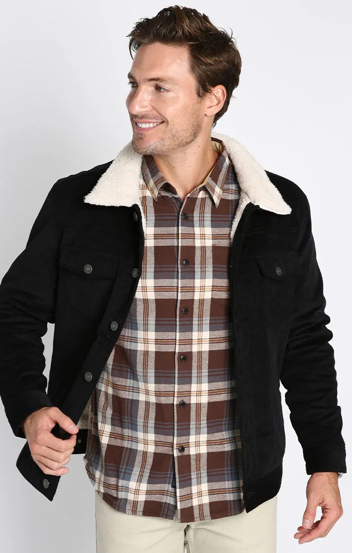 Sherpa Lined Corduroy Trucker Jacket