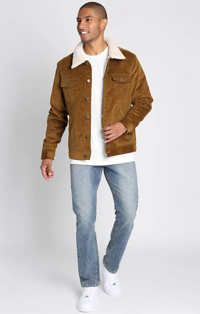 Sherpa Lined Corduroy Trucker Jacket