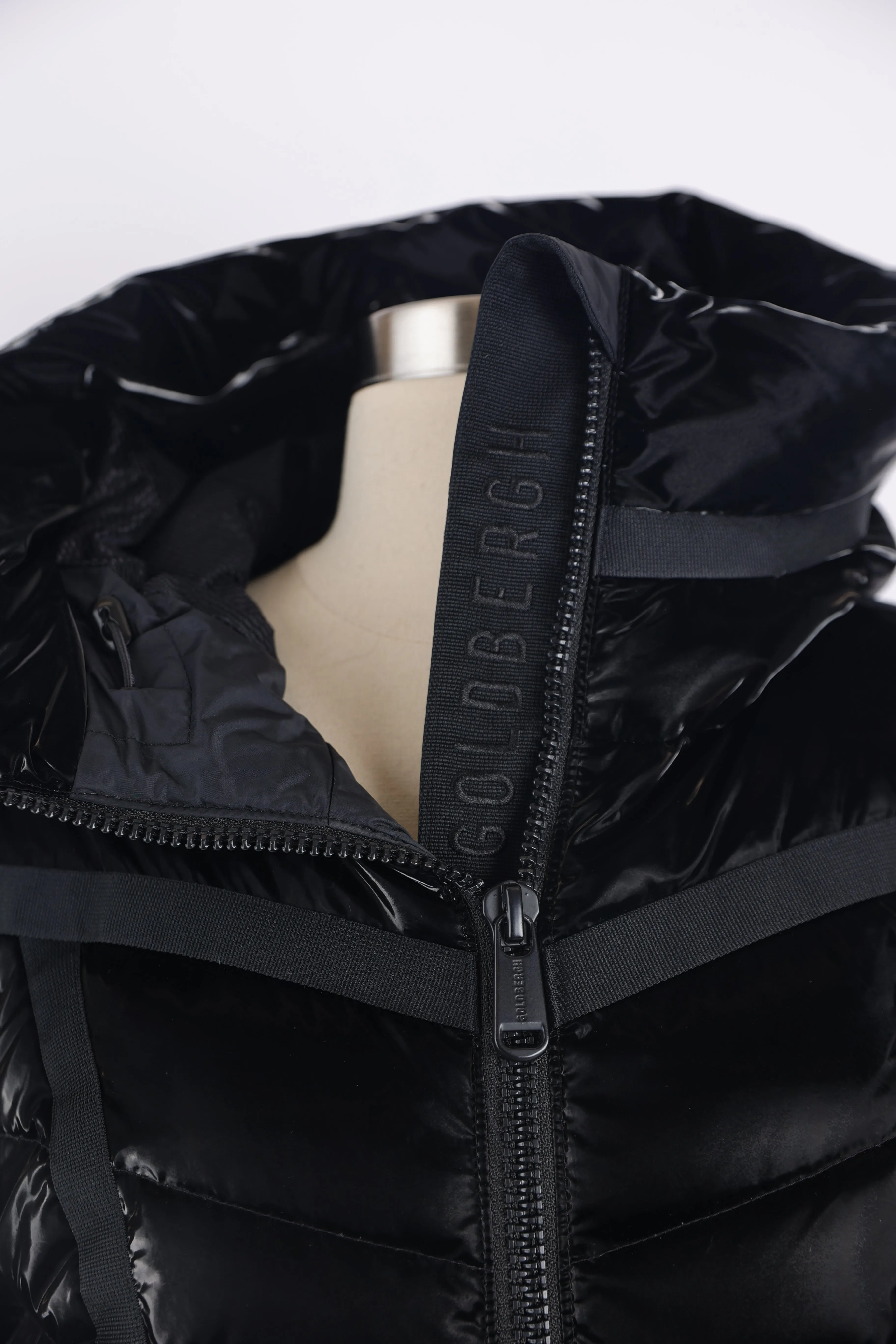 Shiny Quilted Down Ski Jacket