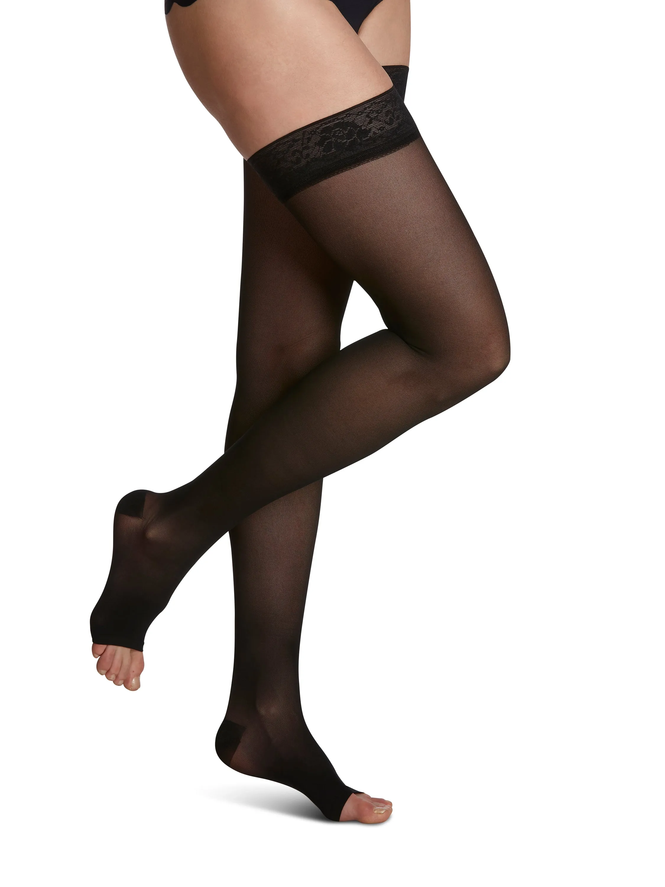 Sigvaris Sheer (Formerly 780 EverSheer) Women's Thigh High  20-30mmHg-Open Toe