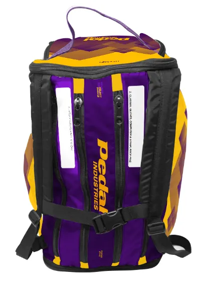 Thompson HS Warriors MTB 2023 CYCLING RACEDAY BAG™ - PLAIN - PURPLE AND GOLD