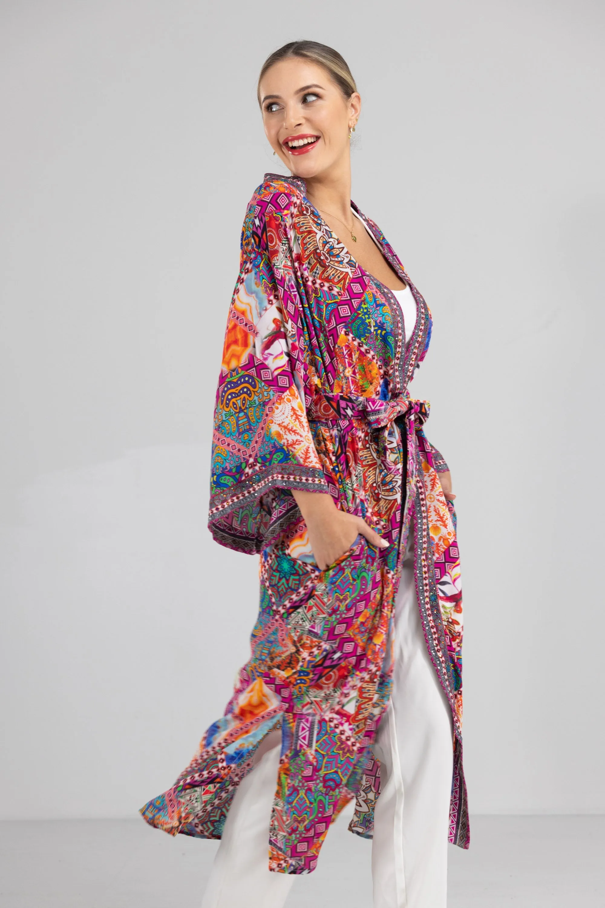 TUNISIA - KIMONO SHRUG LONG