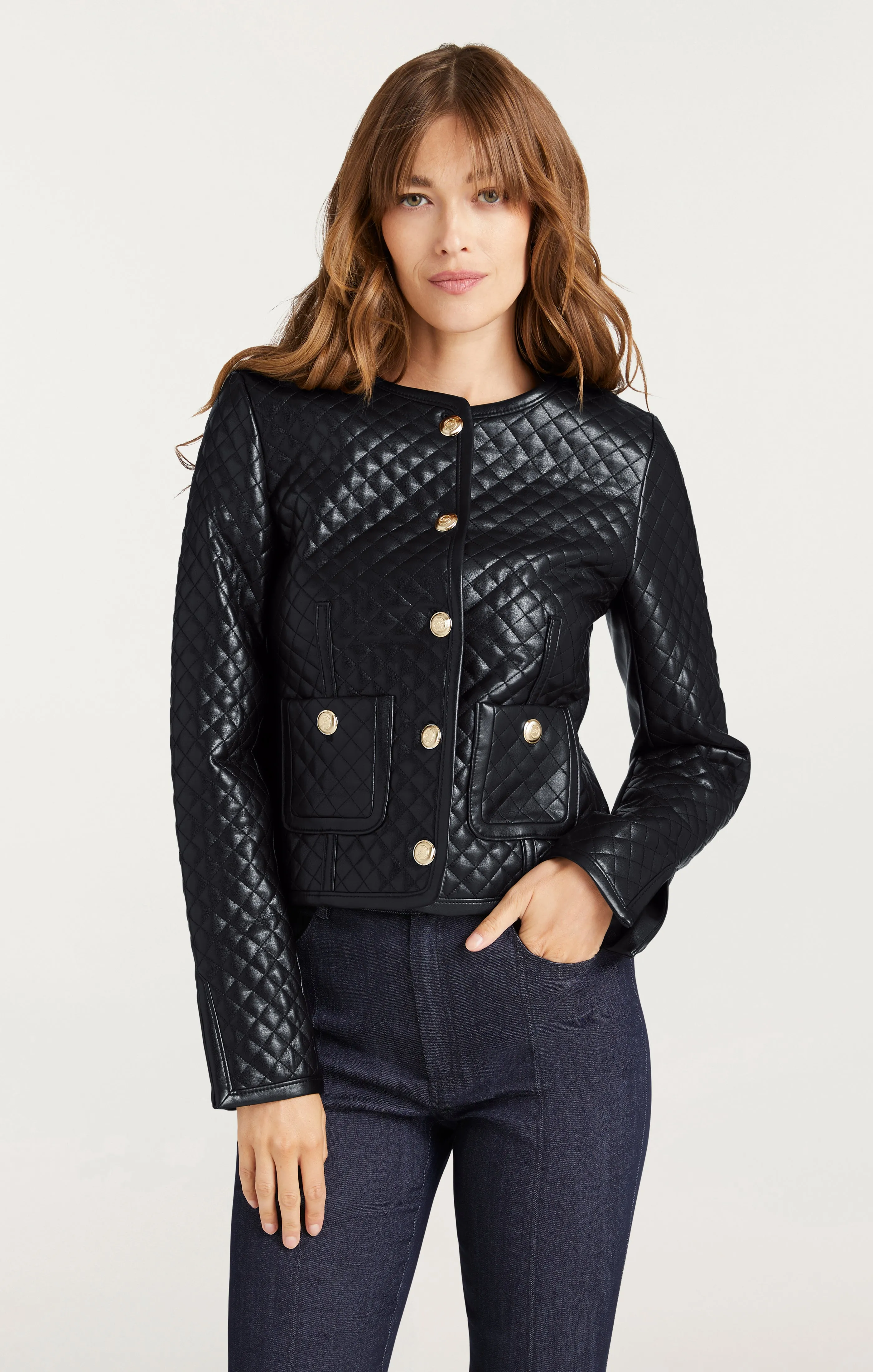 Vegan Leather Brooke Jacket