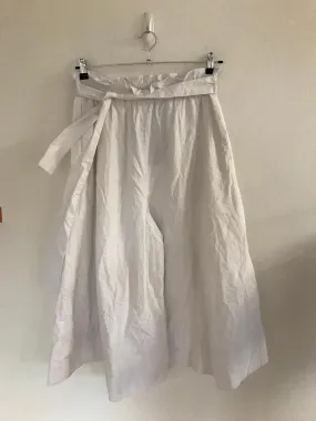 White Super Wide Leg Belted Culottes- High Rise, Cos, Size 16, 14