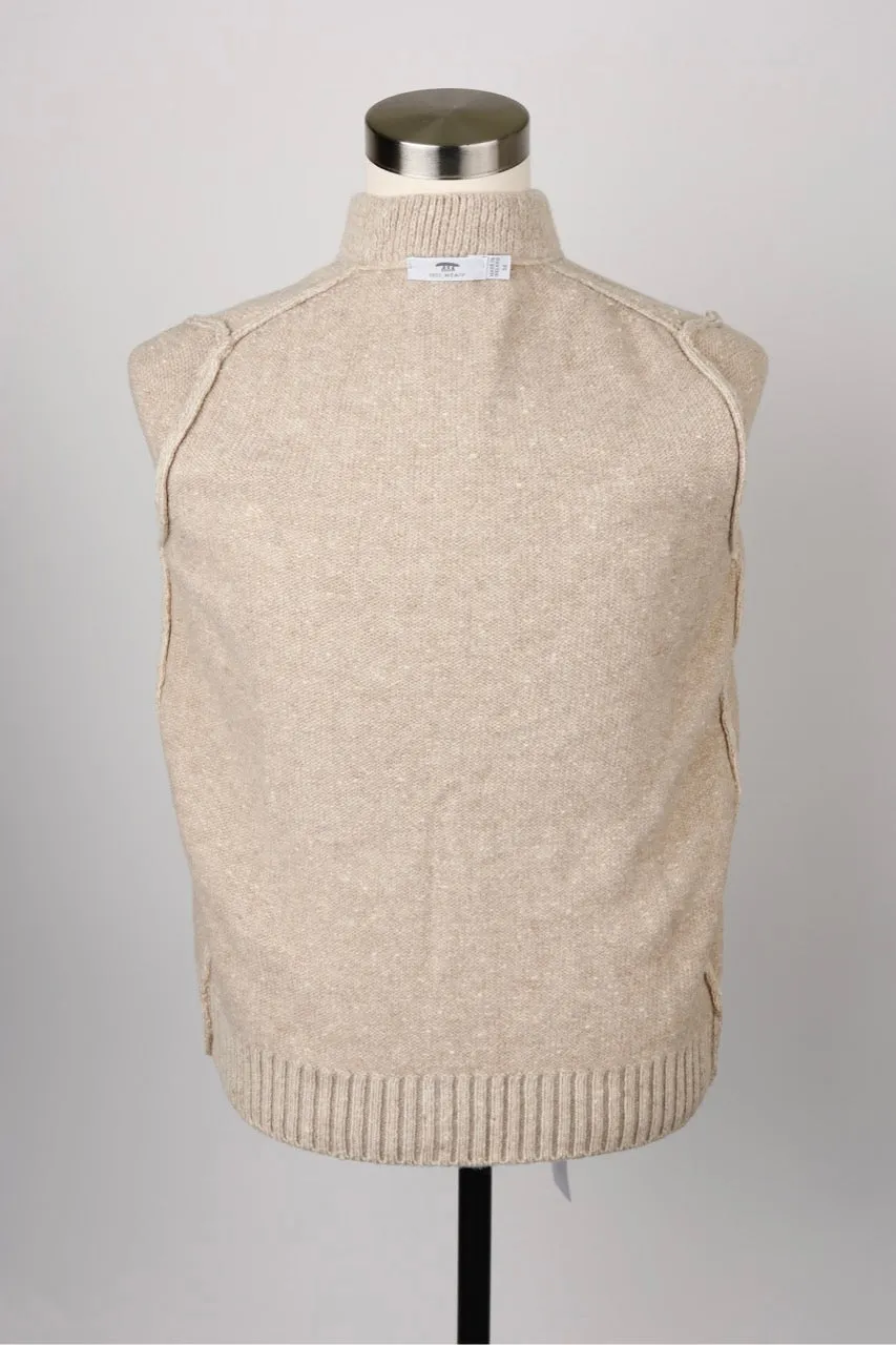 Wool-Cashmere Zip Up Sweater