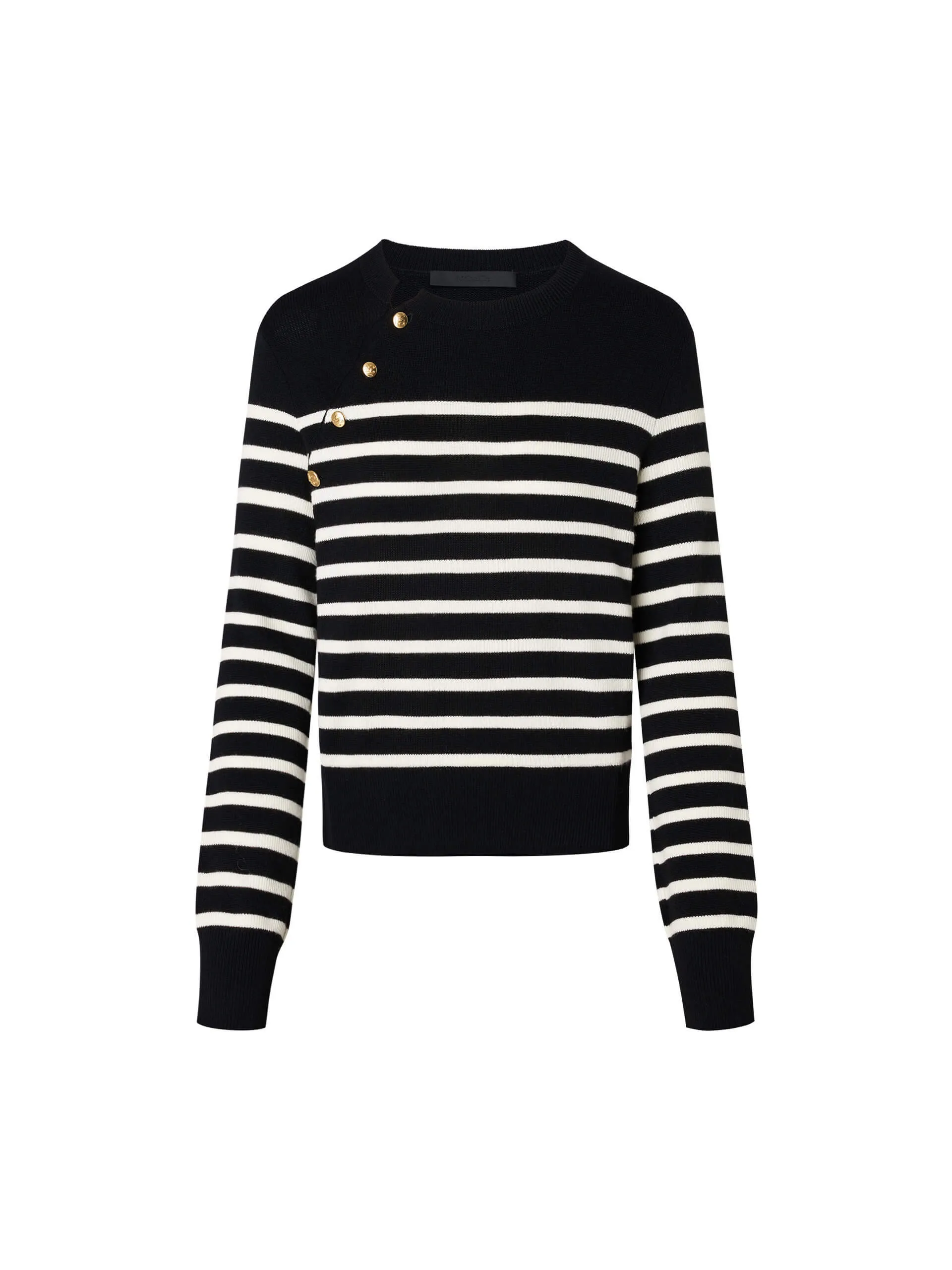 Wool Striped Knit Sweater